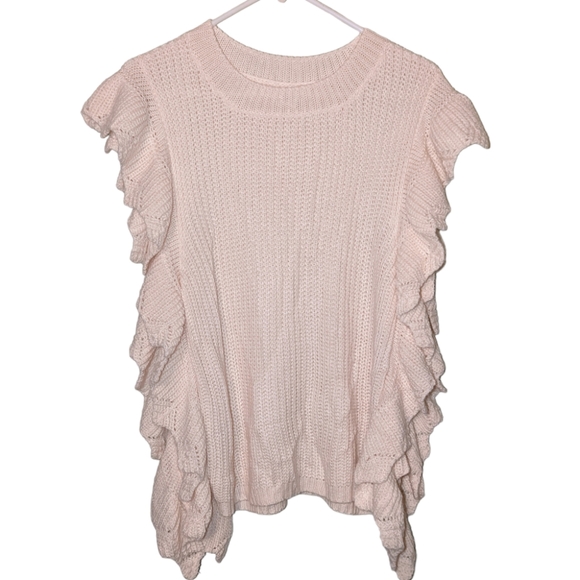 Flawless Knit Ruffled Sleeveless Sweater Large - Picture 3 of 7